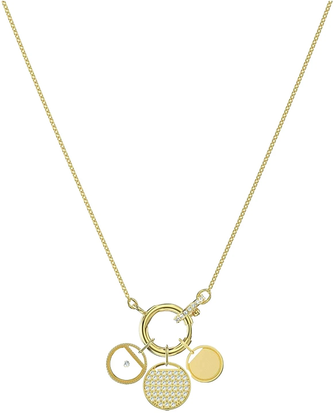 Moda oro amarillo piedra Swarovski Collares y Colgantes