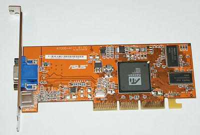 Asus ATI A7000 AGP Grafikkarte 64mb