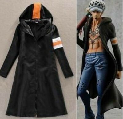 One Piece Trafalgar Law Dress Rosa Coat only Cosplay Costume Anime