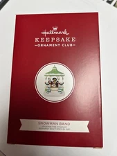 HALLMARK KEEPSAKE CLUB ORNAMENT Snowman Band MAGIC SOUND & MOTION 2020 NEW