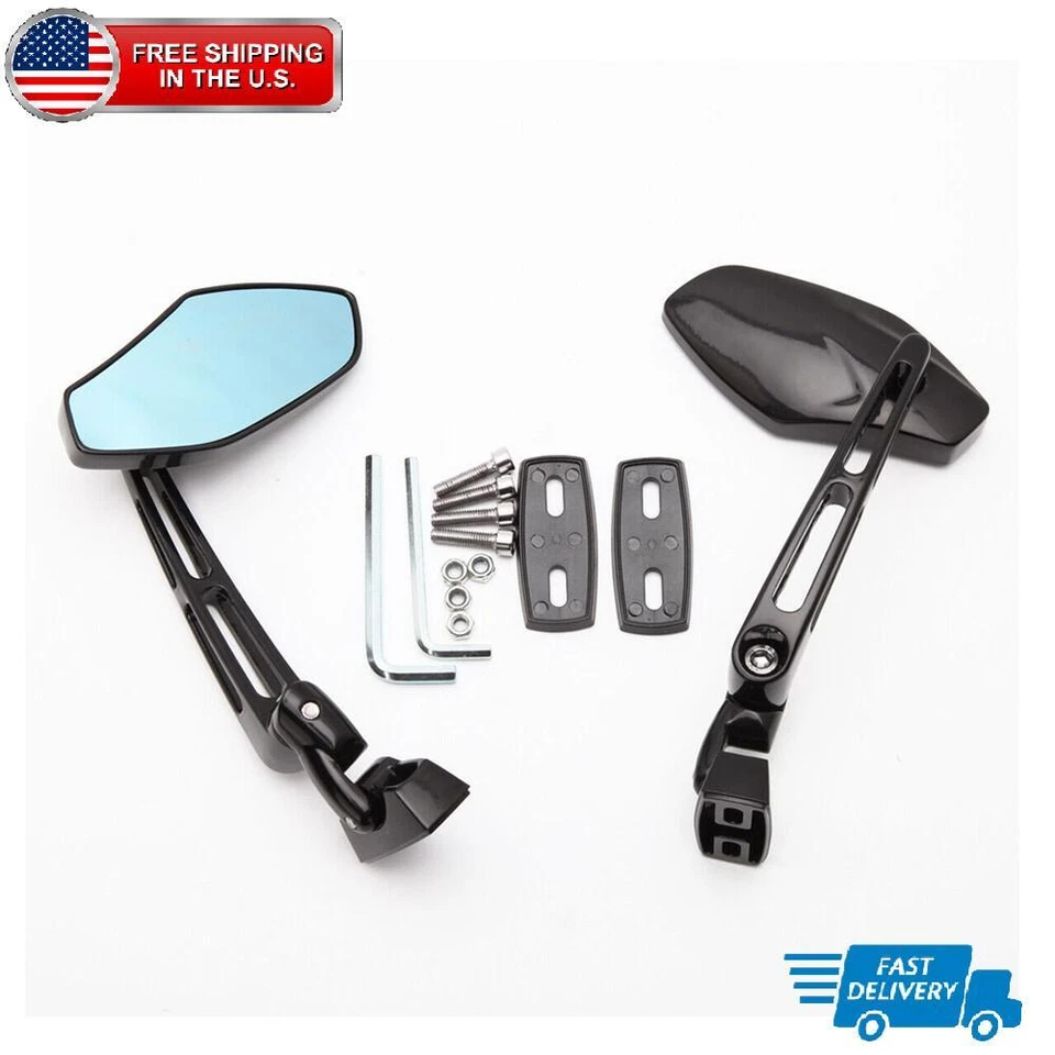 For Suzuki GSXR1000 2001-2011 GSXR750 96-09 Hayabusa 99-11 Rearview Side Mirrors - Imagem 2 de 4