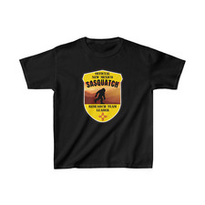 New Mexico Sasquatch Big Foot Kids Boys Girls Heavy Cotton T-Shirt