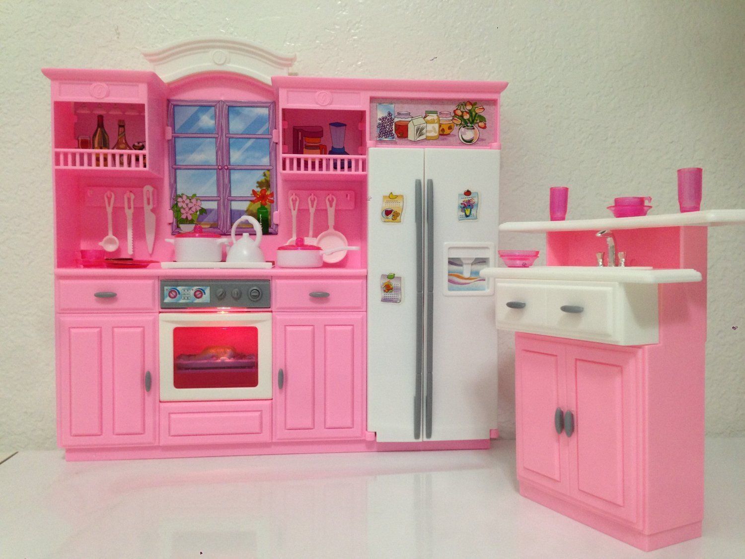 My Fancy Life Barbie Size Dollhouse Furniture Kitchen Play Set