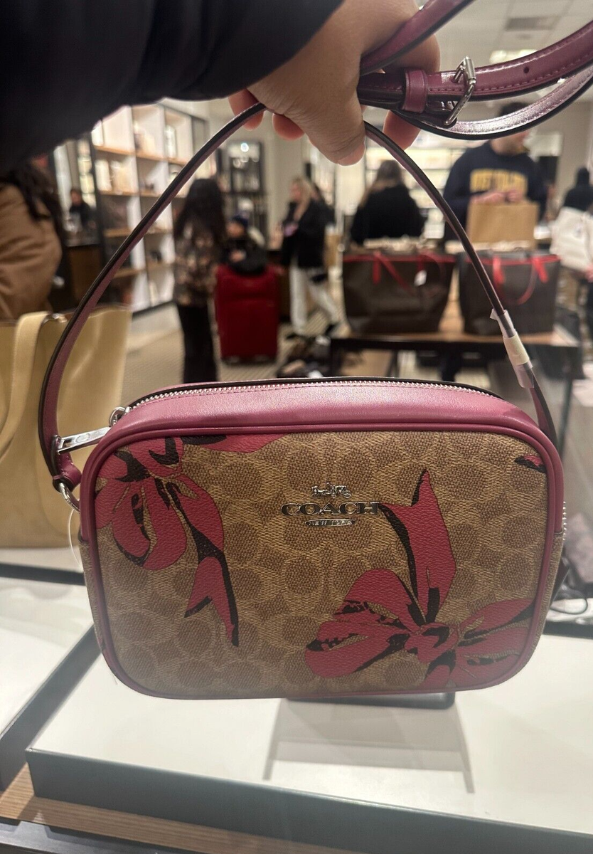COACH CZ769 Jamie Camera Bag In Signature Canvas & Leather Bow