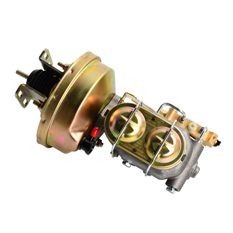 Tambor de disco maestro de refuerzo de freno eléctrico de zinc de 8" para camioneta Chevy C10 C20 1960-1966 Foto 4 de 4