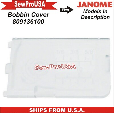 SERMALOER Bobbin Cover Plate #809136100 – Compatible With Janome MC9850, Elna Experience 580, Necchi EX Series