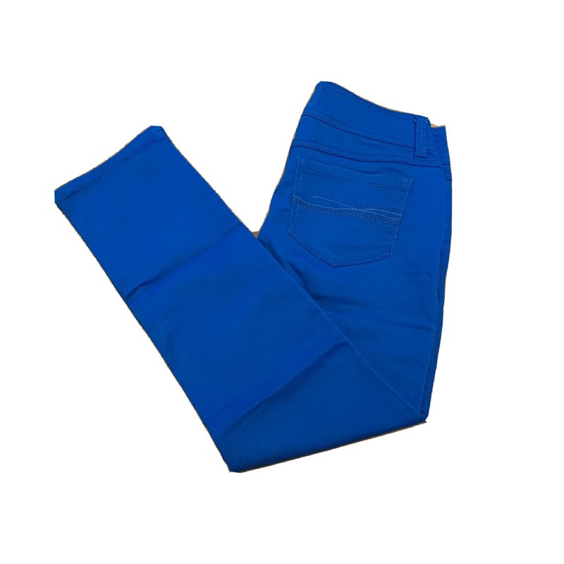 SO Royal Blue Nice Skinny Jean Denim Pants Bright Slimming Stretch Womens Size 0