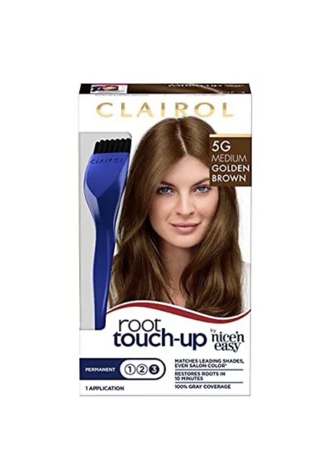 Clairol Root Touch-Up by Nice'n Easy Permanent Hair Dye, 5G Medium Golden Brown