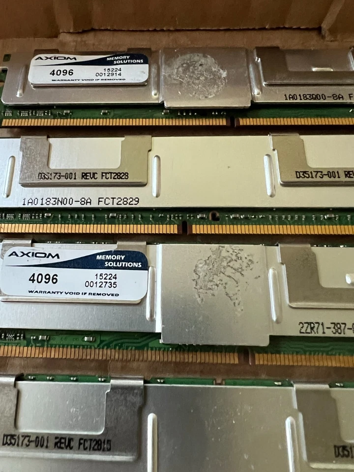 4GB FULLY BUFFERED MODULE DDR-2 PC2-5300 QUAD RANK IDT AMB - Image 2 of 4