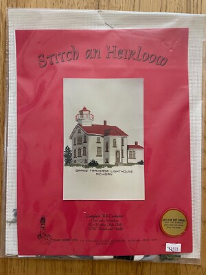 Michigan Lighthouse Cross Stitch Kit Grand Traverse Chart works Ltd NEW heirloom