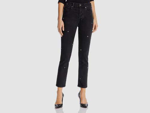 High Rise Straight Fit Denim Pants Size 