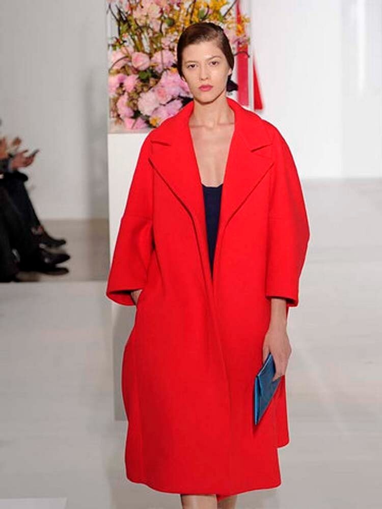JIL SANDER by Raf Simons Autumn Winter 2012 collection Red Made in