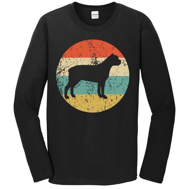 Mens Cane Corso Shirt Retro Dog Breed Long Sleeve TShirt Cane