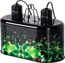 WACOOL Reptile Dome Light Dual Fixture for 2 Bulbs, Green