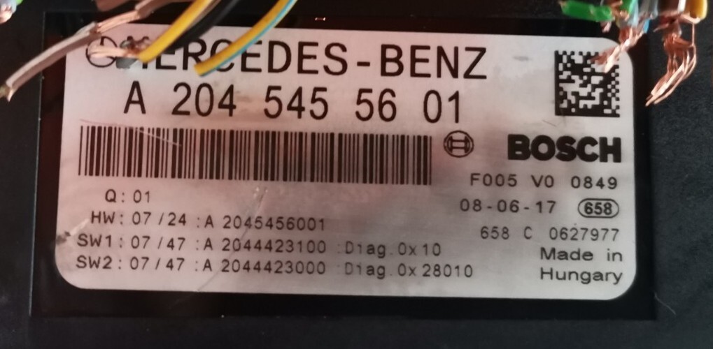MERCEDES-BENZ C W204 C220 SAM Module A 2045455601 F005v00849 | eBay