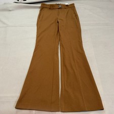 Zara Women Brown Minimal Earthtone Wide Baggy High Waist Pant Trouser Y2K S-5358