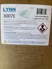 Ceramic Fiber Insulation, 1/4" Thick x 16" x 240", 2400F Fireproof Insulation...