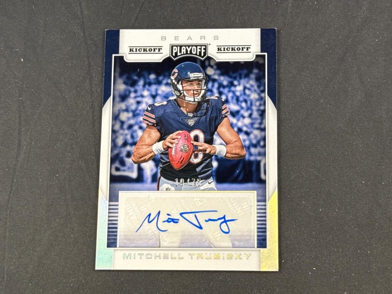 Mitchell Trubisky Panini Playoff Rps Autograph #RPSMT Kickoff