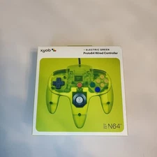 Nintendo 64 Wired Controller XYAB Proto64 Electric Green