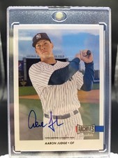 2017 Topps Archives AARON JUDGE ROOKIE ON CARD AUTO #AS-AJ /80