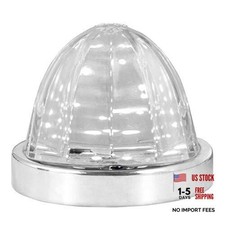 81944 White/Clear Classic Watermelon Surface Mount 18 LED Turn/Marker Light
