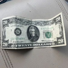 20 dollar bill 1981 vintage  good  condition 