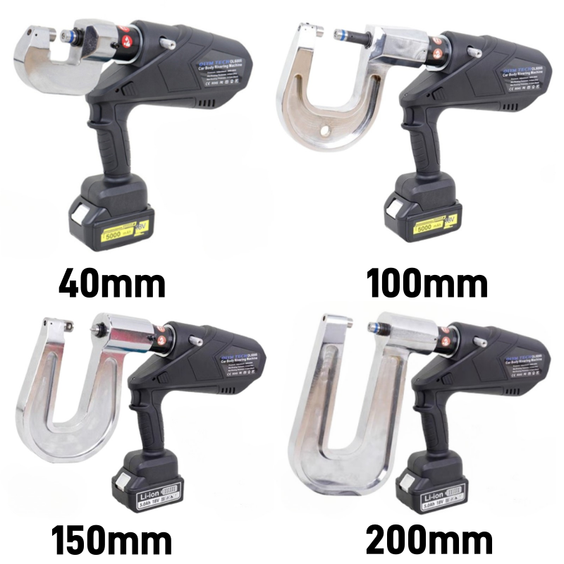 Aluminum Car Body Repair Rivet Machine Riveting Tool Neck Depth 40/100/150/200mm