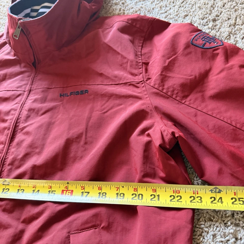 Tommy Hilfiger Hombre Regata Resistente al Agua Rompevientos Chaqueta Abrigo Rojo Talla L Foto 4 de 4