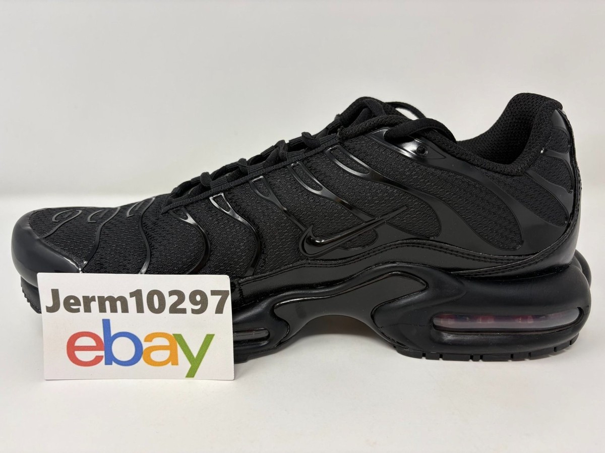New Men's Nike Air Max Plus Triple Black Size 10 #604133 050 | eBay