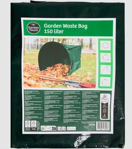 Gartenabfallsack Gartensack 150 L Laubsack MüLl Rasensack Tasche BehäLter-image