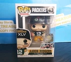 2019 FUNKO POP FOOTBALL AARON RODGERS 43 Green Bay Packers NFL 100 Damaged Box