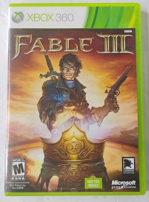 Fable III Xbox 360 Complete In Box CIB With Manual And Inserts Box Shipped 