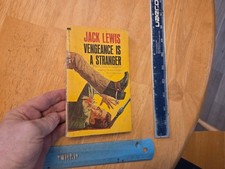 Vengeance is a Stranger by Jack Lewis - 1969 Paperback Library Western Paperback