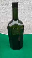 Alte gr. Glasflasche Prägeflasche F.J. Mampe Stargard i. Pommern