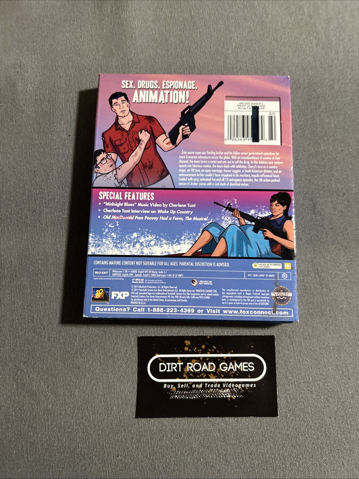 Archer Vice - The Complete Season 5 (Blu-ray, 2 Disc Set) W/ Slipcover