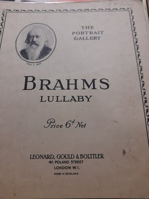 BRAHMS/ WIEGENLIED/ KLAVIER SOLO