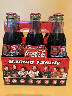 Nascar Racing Family Dale Earnhardt Coca Cola 6 Pack Full Glass