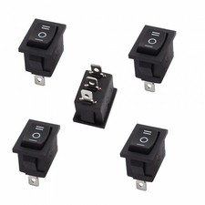 5x SPDT Rocker Switch Car/Truck/RV DC 5A/12V AC 6A/250V 3-Pin Position ON-OFF-ON