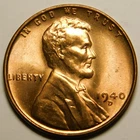 1940 D Lincoln Wheat Cent Penny RED BU  Actual Coin Pictured