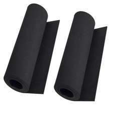 2-Pack Black Eva Foam Sheets roll, Premium eva Thickness-3mm, 2PCS:Black