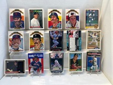 sports trading cards bulk lot 15 MLB cards including Reggie Jackson & Jim Palmer