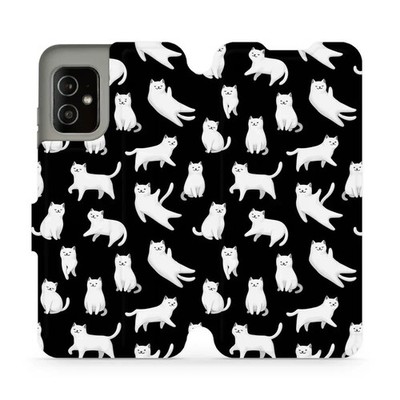 Handyhülle mit Klappe für Asus Zenfone 8 Mobiwear Case Flip Cover Luna-Kätzchen