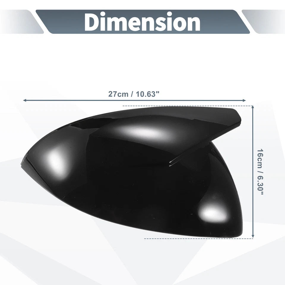 Par de tapas de espejo retrovisor negro brillante para Mercedes-Benz CLASE C W206 S400L Foto 3 de 4