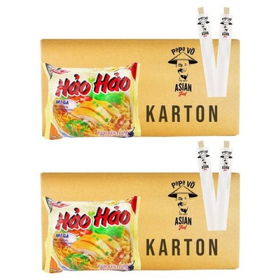 60er Pack (60x74g)Acecook Hao Hao Instantnudeln Huhngeschmack Mi Ga Nudelsuppe
