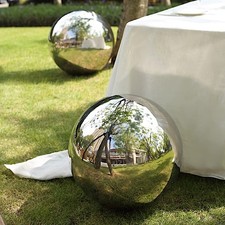 20" SILVER Stainless Steel Gazing Globe Reflective MIRROR BALL Party Decorations