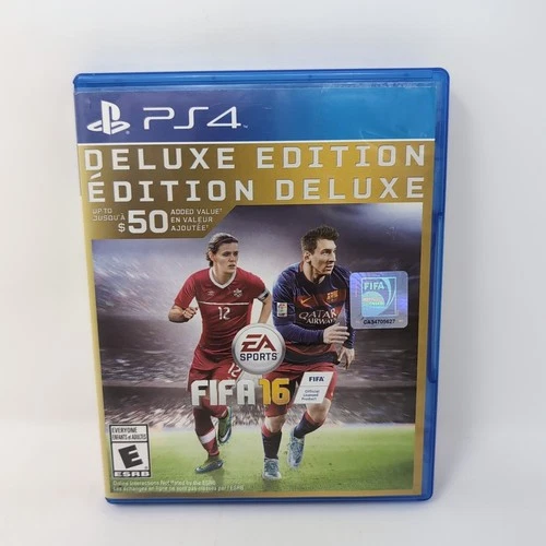 FIFA 16 Deluxe Edition (PS4 Sony PlayStation 4, 2015) CIB Soccer Football Game