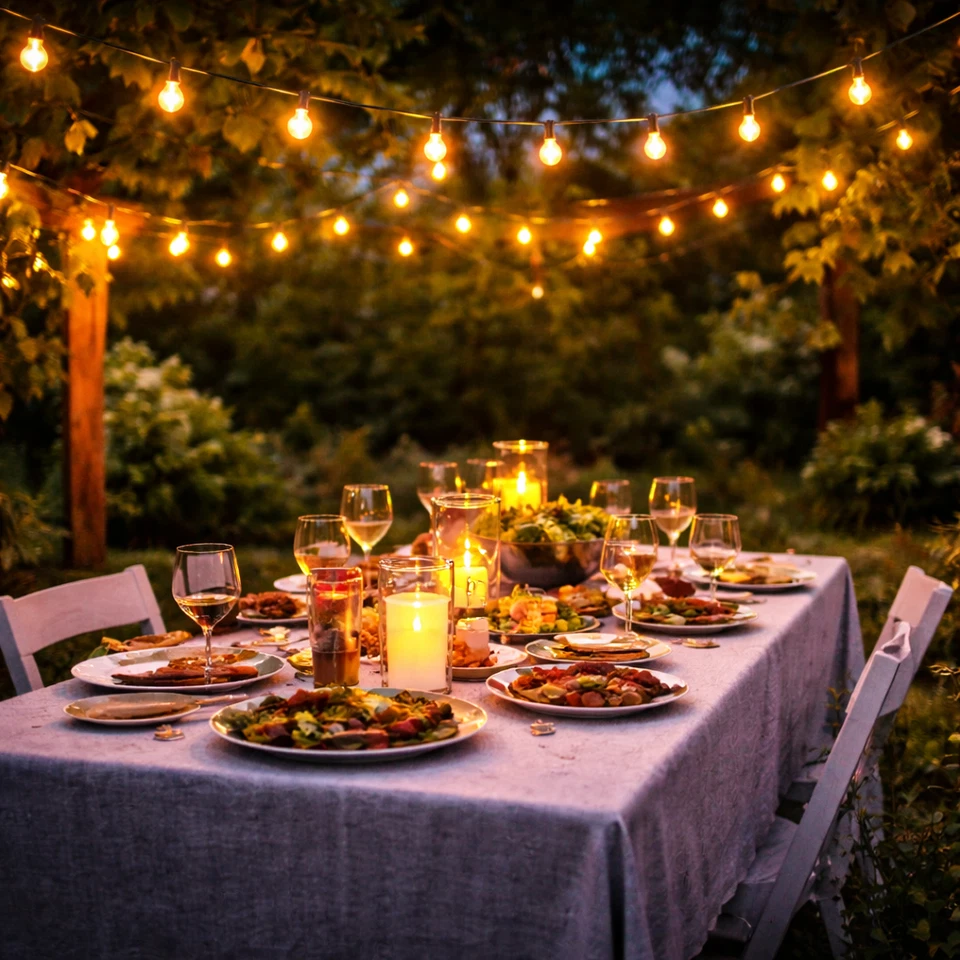 Lumières de mariage | Intérieur et extérieur | Festoon Eddison | LED | 12,5 m... - Photo 3/4
