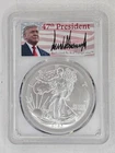 2025 Silver Eagle PCGS MS70 FDI 47th President Trump * Scarce * B-3