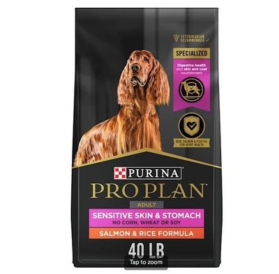 Purina Pro Plan Sensitive Skin and Stomach Salmon and Rice Formula Dog Food 40LB