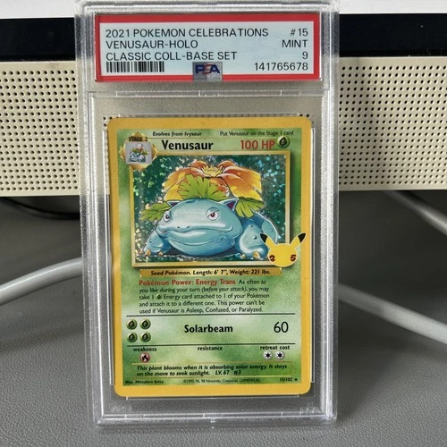 Venusaur - 15/102 - PSA 9 Mint - Pokemon Celebrations (PSA)